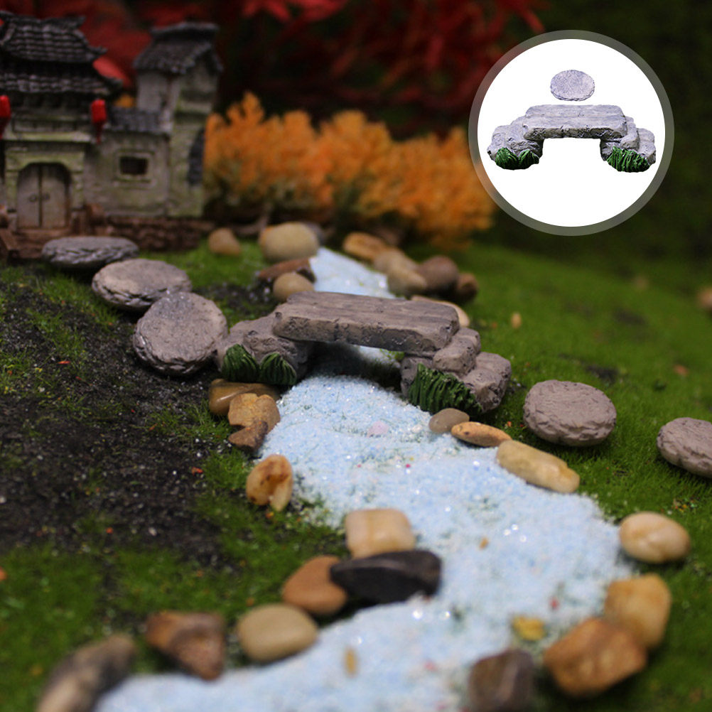 Bonsai Garden Display - 1Set Whimsical Mini Mushroom Stepping Stone