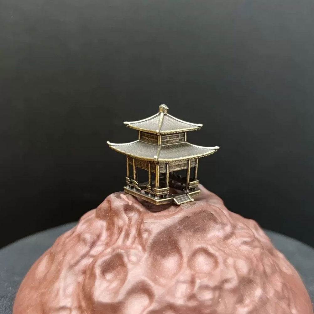 Vintage Brass Pavilion Ornamen – Bonsai Garden Display Bewertung und Preis