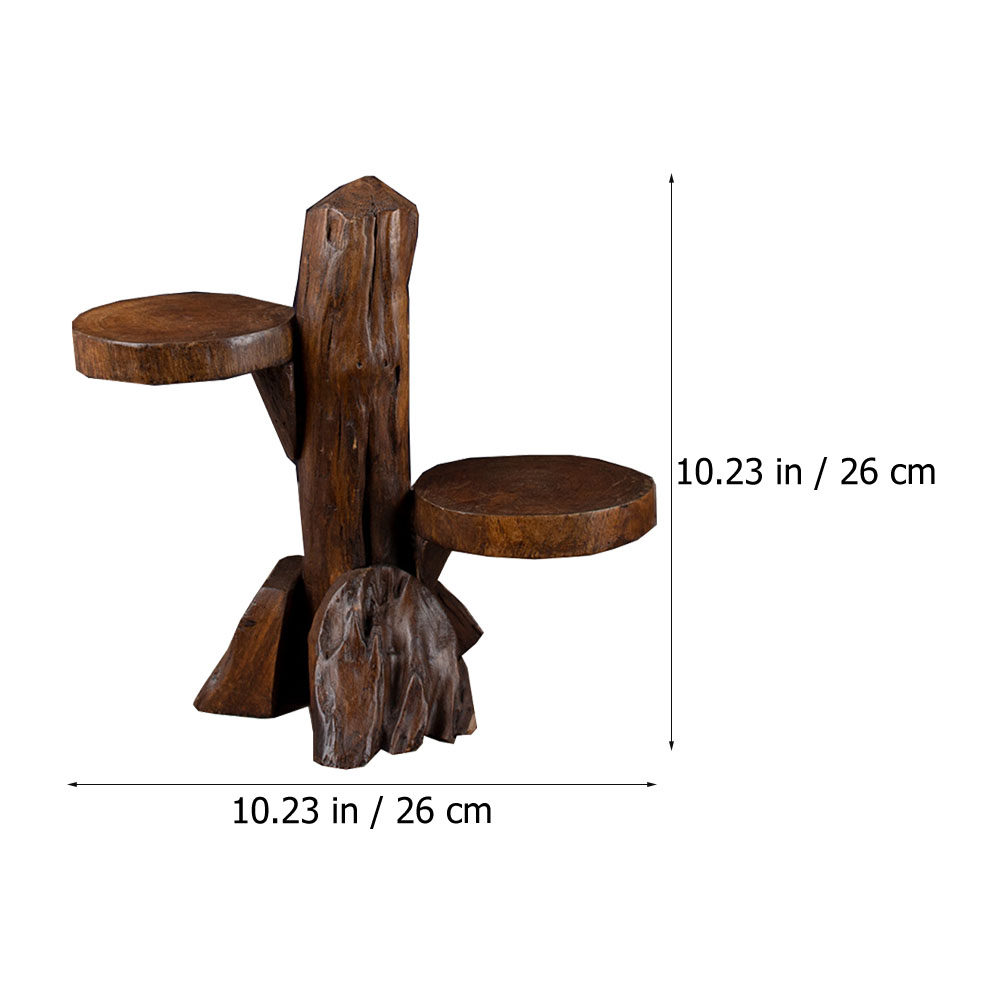 1Pcs Wood Plants Rack Rustic M – Bonsai Garden Display Bewertung und Preis