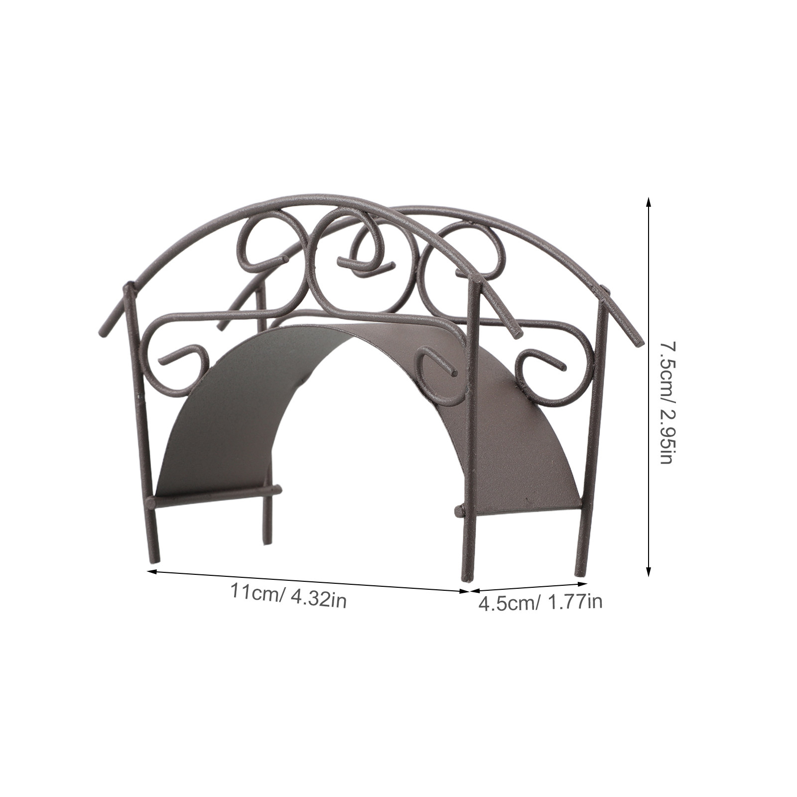 Miniature Metal Arch Bridge Ga – Bonsai Garden Display Bewertung und Preis