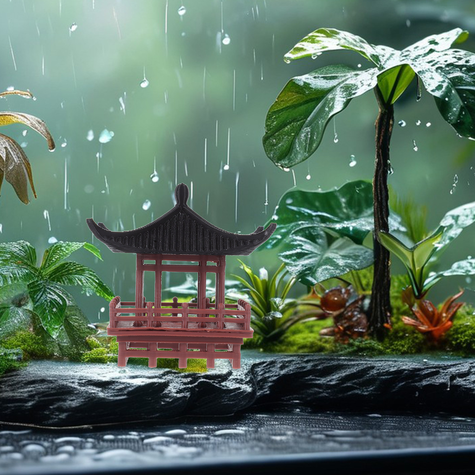 Chinese Traditional Pavilion D – Bonsai Garden Display Bewertung und Preis
